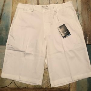 New Nike Golf White Shorts Dri-Fit 4 Pockets